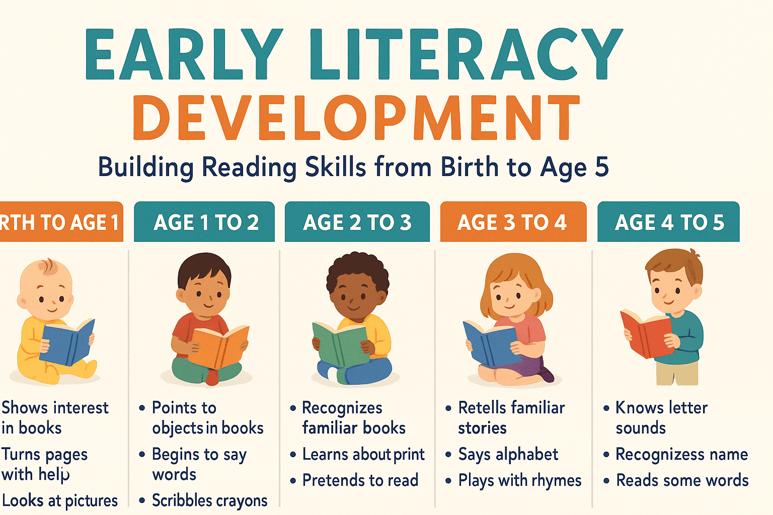 Early Literacy Development: Building Reading Skills from Birth to Age 5